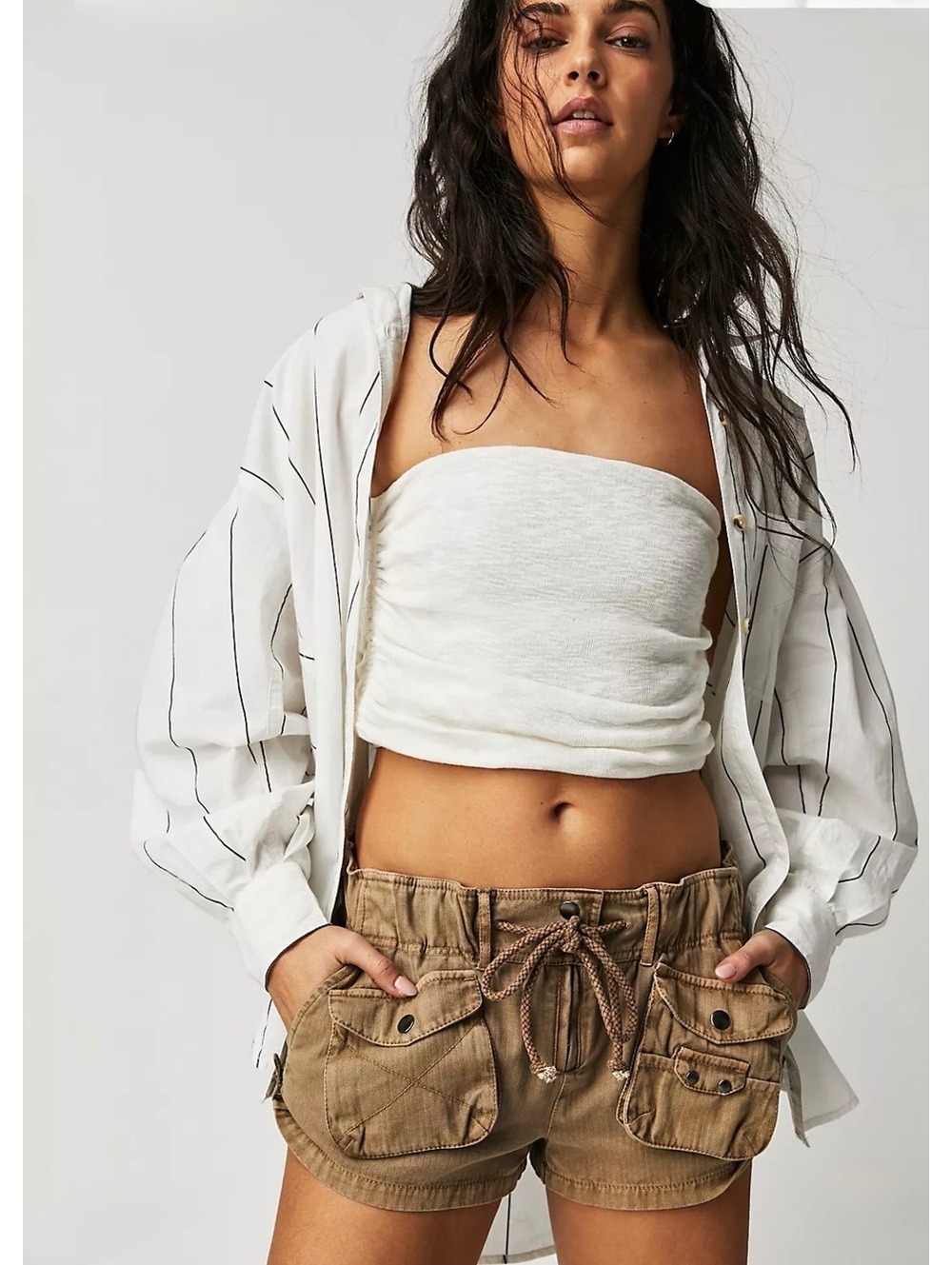 NWOT Free People We The Free Waimea Slouchy Shorts in Terracotta size XL